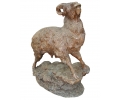 Mountain goat bronze statue