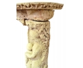 Chimenea antigua del siglo XVI estilo gótico realizada en piedra arenisca. Procedencia Portuguesa.
