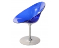 Pareja de sillas italianas de color azul diseñadas por Philippe Starck