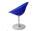 Pareja de sillas italianas de color azul diseñadas por Philippe Starck
