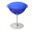 Pareja de sillas italianas de color azul diseñadas por Philippe Starck