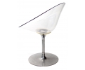 Pareja de sillas italianas transparentes diseñadas por Philippe Starck
