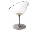 Pareja de sillas italianas transparentes diseñadas por Philippe Starck