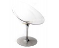 Pareja de sillas italianas transparentes diseñadas por Philippe Starck