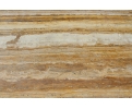 Gran mesa rectangular de mármol travertino