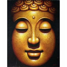 Modern Buddha oil on canvas...