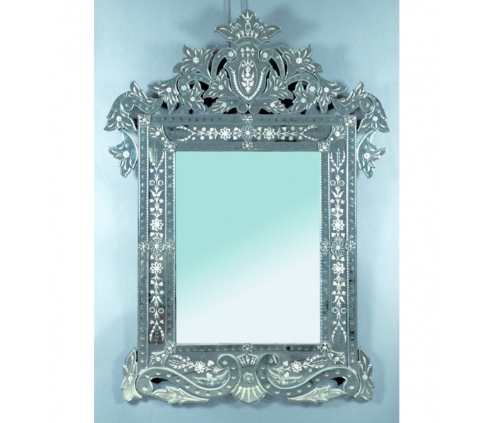 Italian Venetian mirror with Murano...