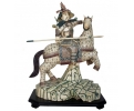 Oriental carved bone samurai horse rider 