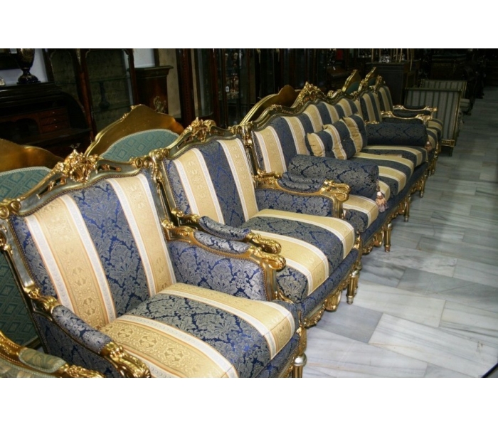 Set de sofa y sillones estilos frances