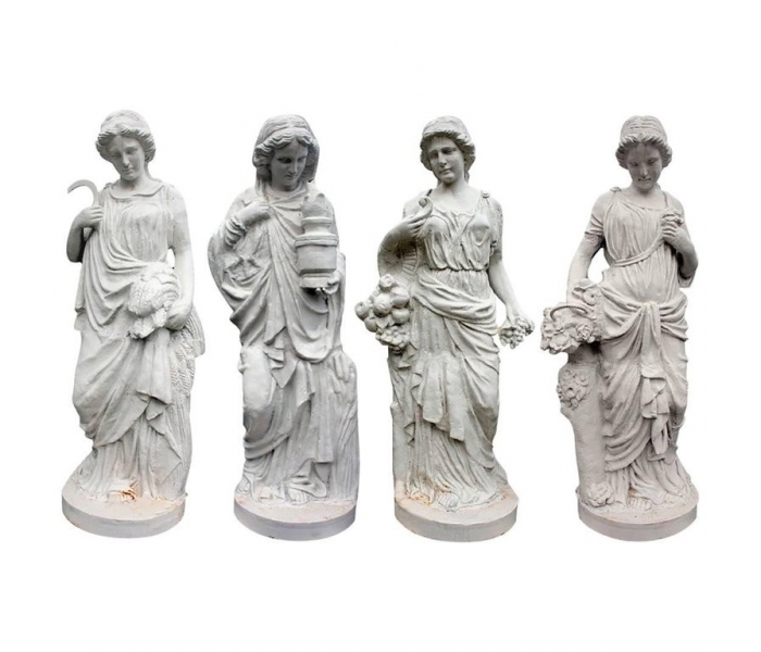 Set of Four Seasons in cast iron