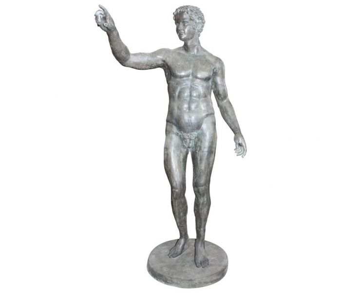 Life-size bronze cast statue of Greek...