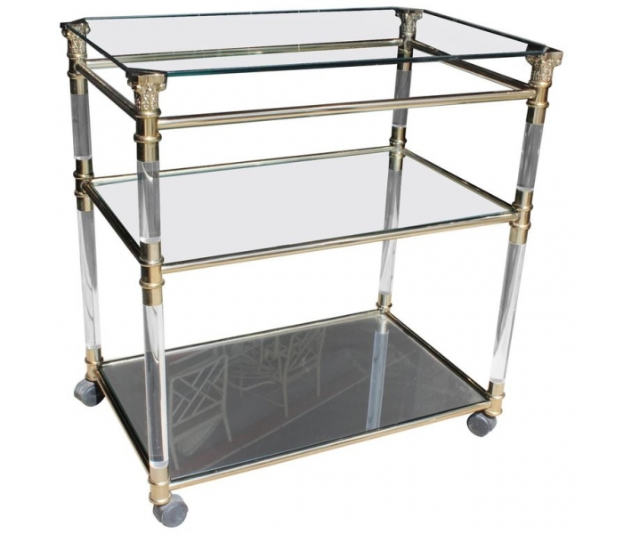 1970s Spanish plexiglass, glass and...