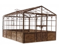 French style wrought iron greenhouse with door and windows