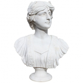 Classical hand carved white...