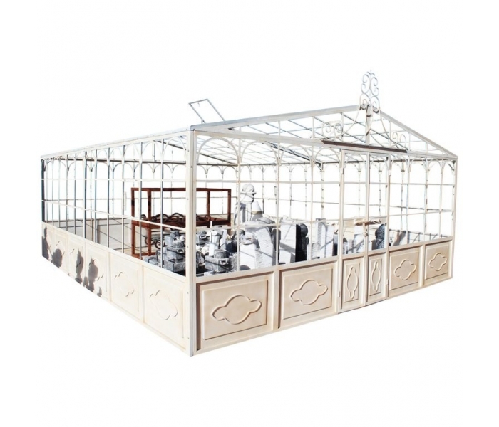 French style wrought iron greenhouse...