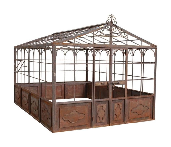 French style wrought iron greenhouse...