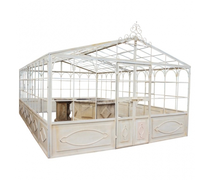 French style wrought iron greenhouse...