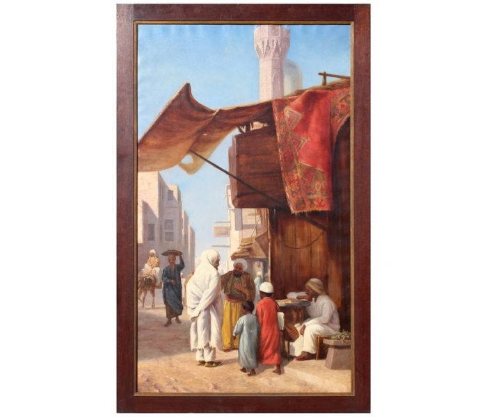 Pintura al óleo orientalista pintada...