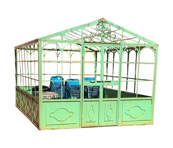 French style wrought iron greenhouse...