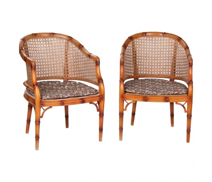 1970s pair of Spanish wooden...