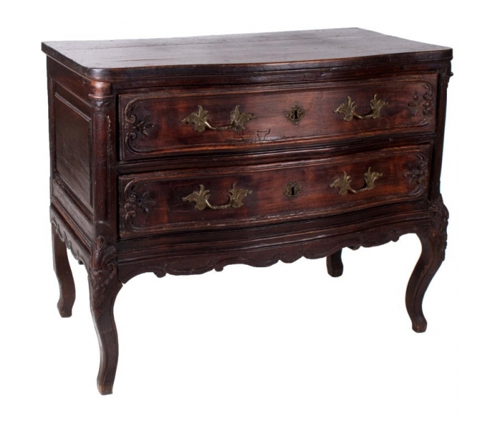 18th century French 2-drawer commode...