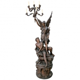 Large bronze Annunciation...