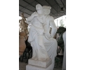 Carrara white marble Greco-Roman sylte woman sculpture