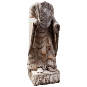 Escultura de mármol oriental de dignatario