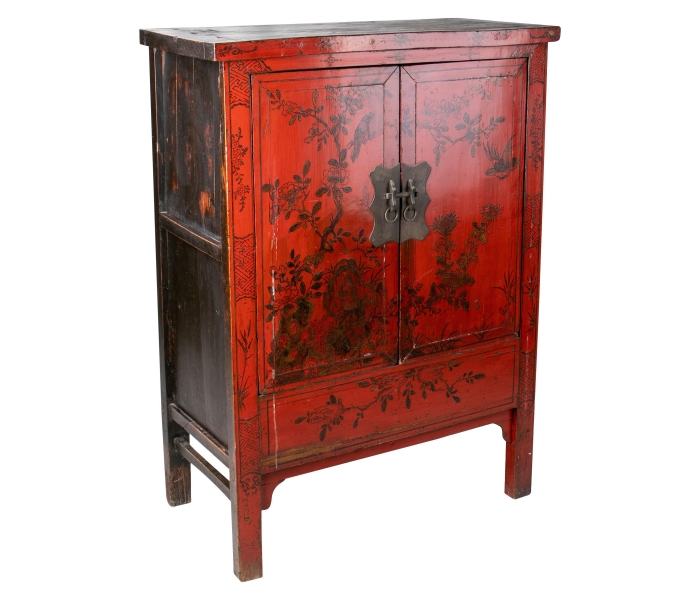 19th century Chinese red lacquer...