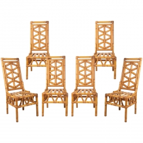 Conjunto de seis sillas...