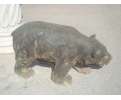 Bronze bear cub statue