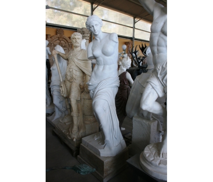 Life-size Carrara white marble Venus...
