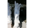 Carrara white marble woman sculpture