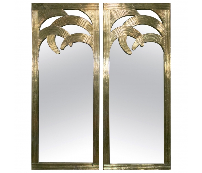1980s Spanish pair of palm shaped...