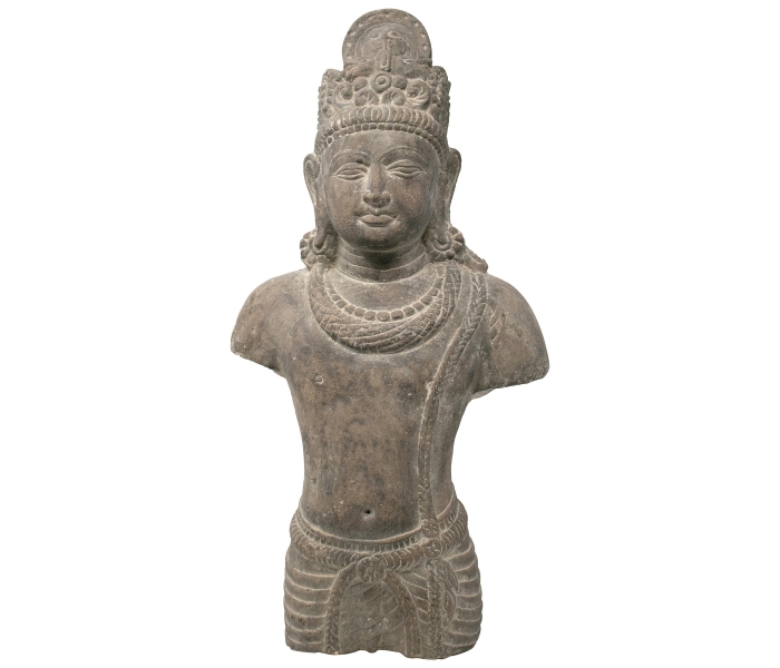 Light brown sandstone man torso...