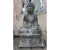 Buda de piedra sentado tallado a mano