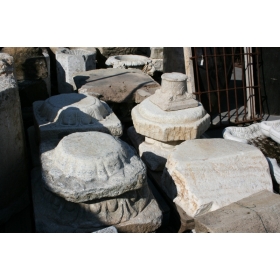 Assortment of stone column...