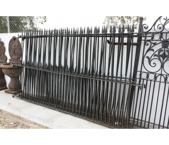 Antique Spanish wrought iron fence