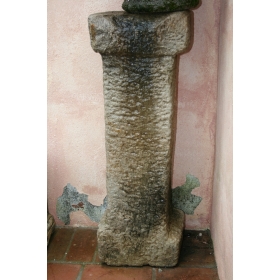 Square stone pedestal...