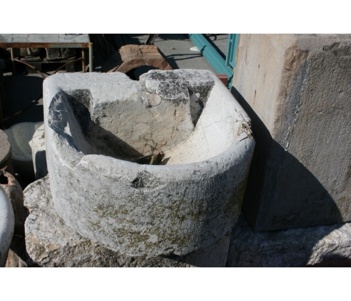 19th century stone wall fountain