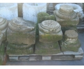 17th and 18th century column stone base pedestals