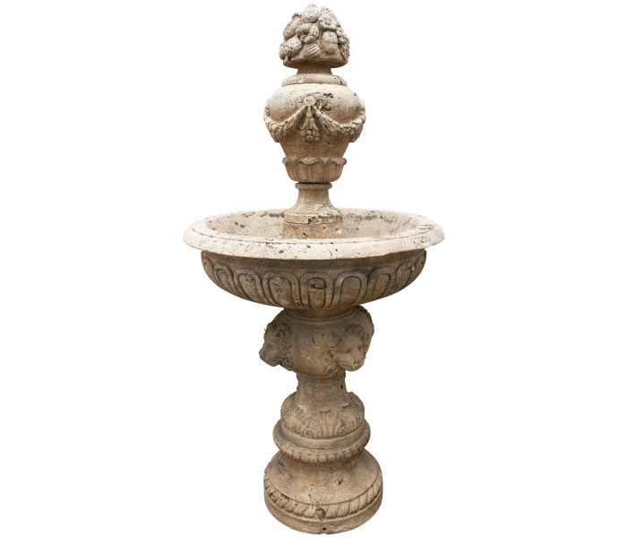 Romano travertine marble 1-tier fountain