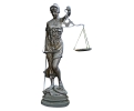 Life-size bronze Justitia statue