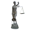 Estatua de bronce de la justicia