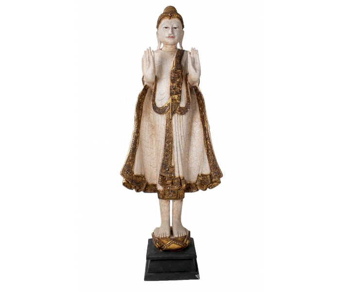 Escultura de buda de madera...