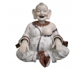 Escultura de buda feliz realizado en porcelana