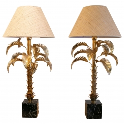1970s Pair of French Palm...