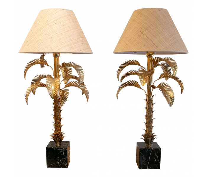 1970s Pair of French Palm Shaped...