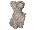 Light brown sandstone woman torso sculpture in the style of Rajasthan's Khajurajo love temples