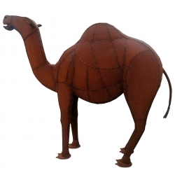 Camel iron statue